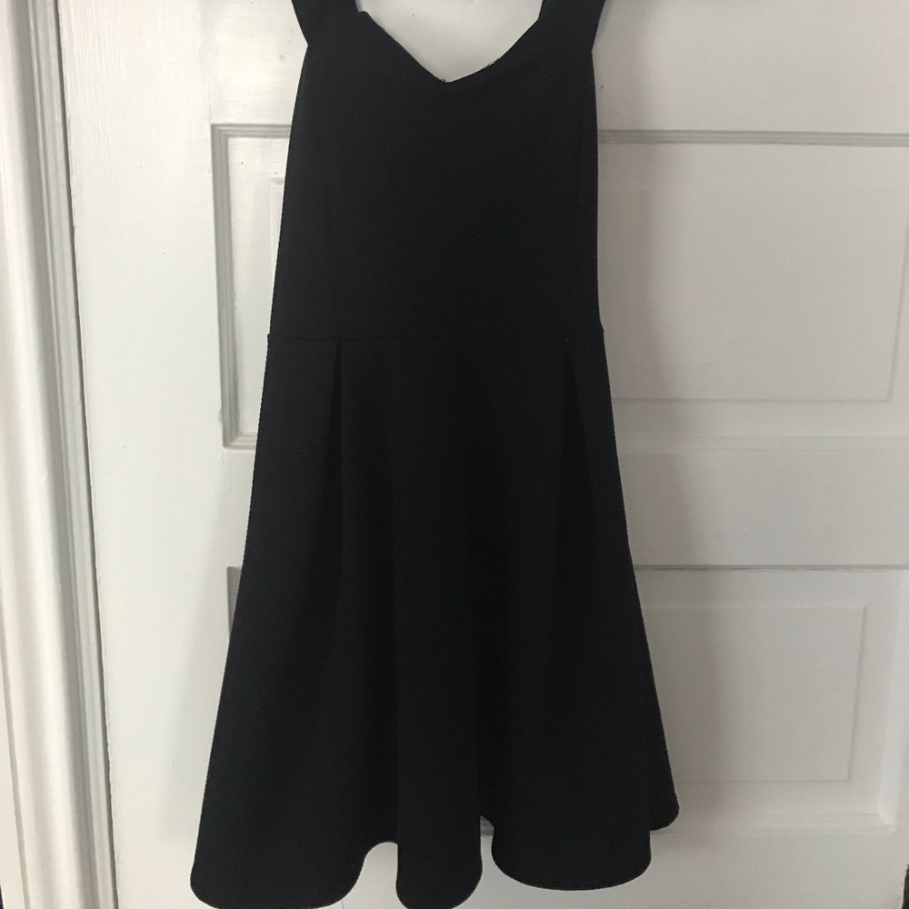 Black mini dress